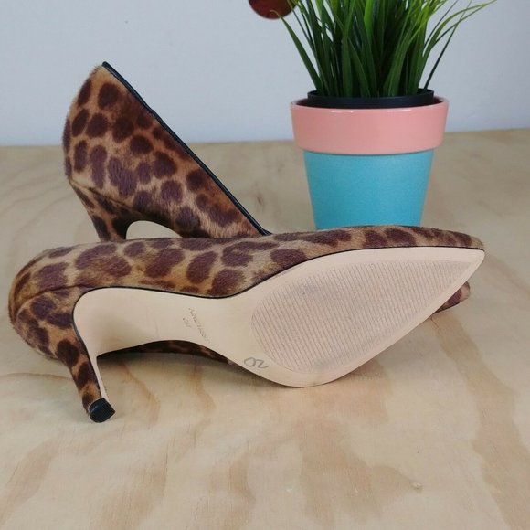 Nine West Leopard Print Heel Pointy Toe Size 6 - Picture 7 of 10